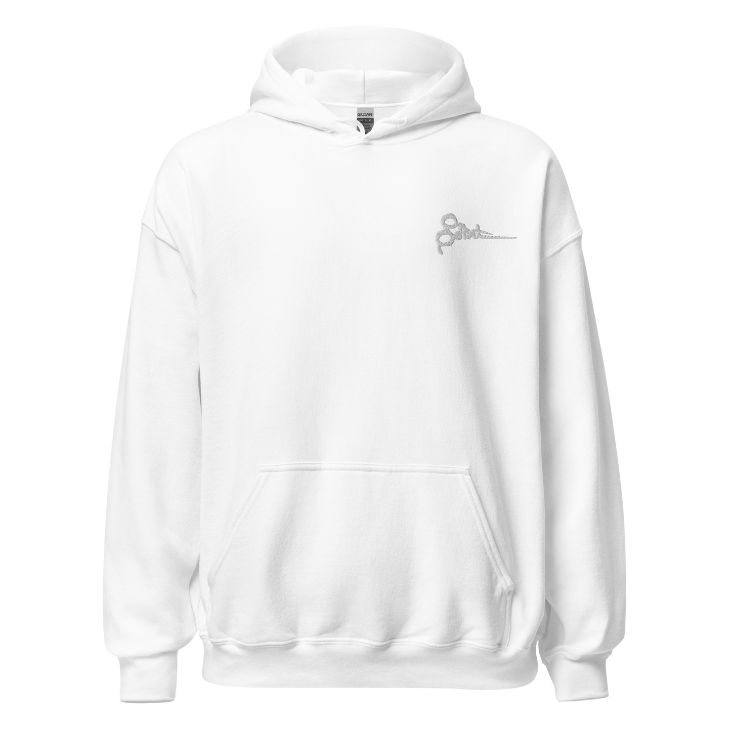 On Point White Stitch Hoodie