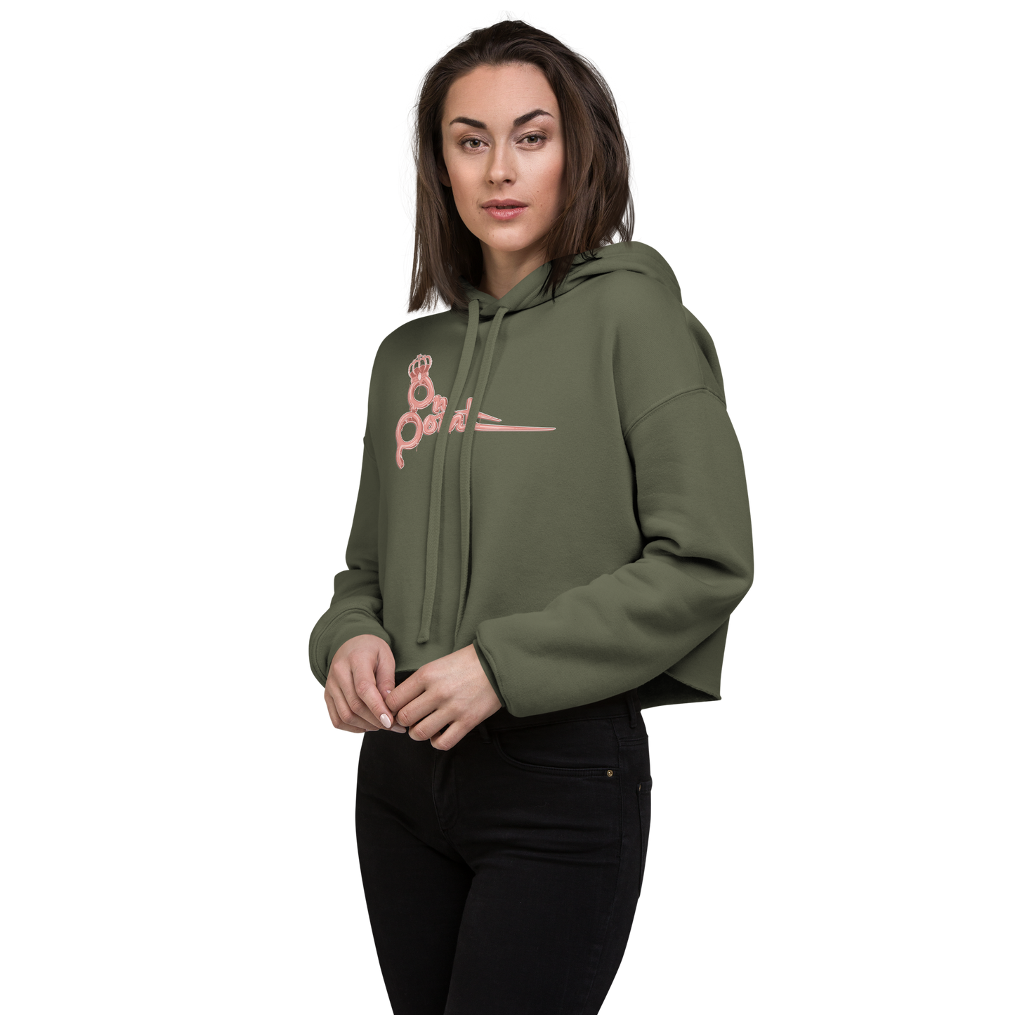 Crowned Crop Hoodie